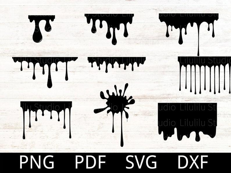 Dripping Svg Melting Svg Dripping Border Svg Drippy Svg - Etsy