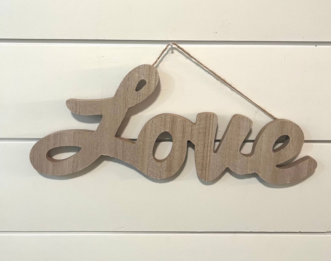 Love Standing Sign- Valentine’s Day Sign- Wreath Sign- Home Decor-wall ...