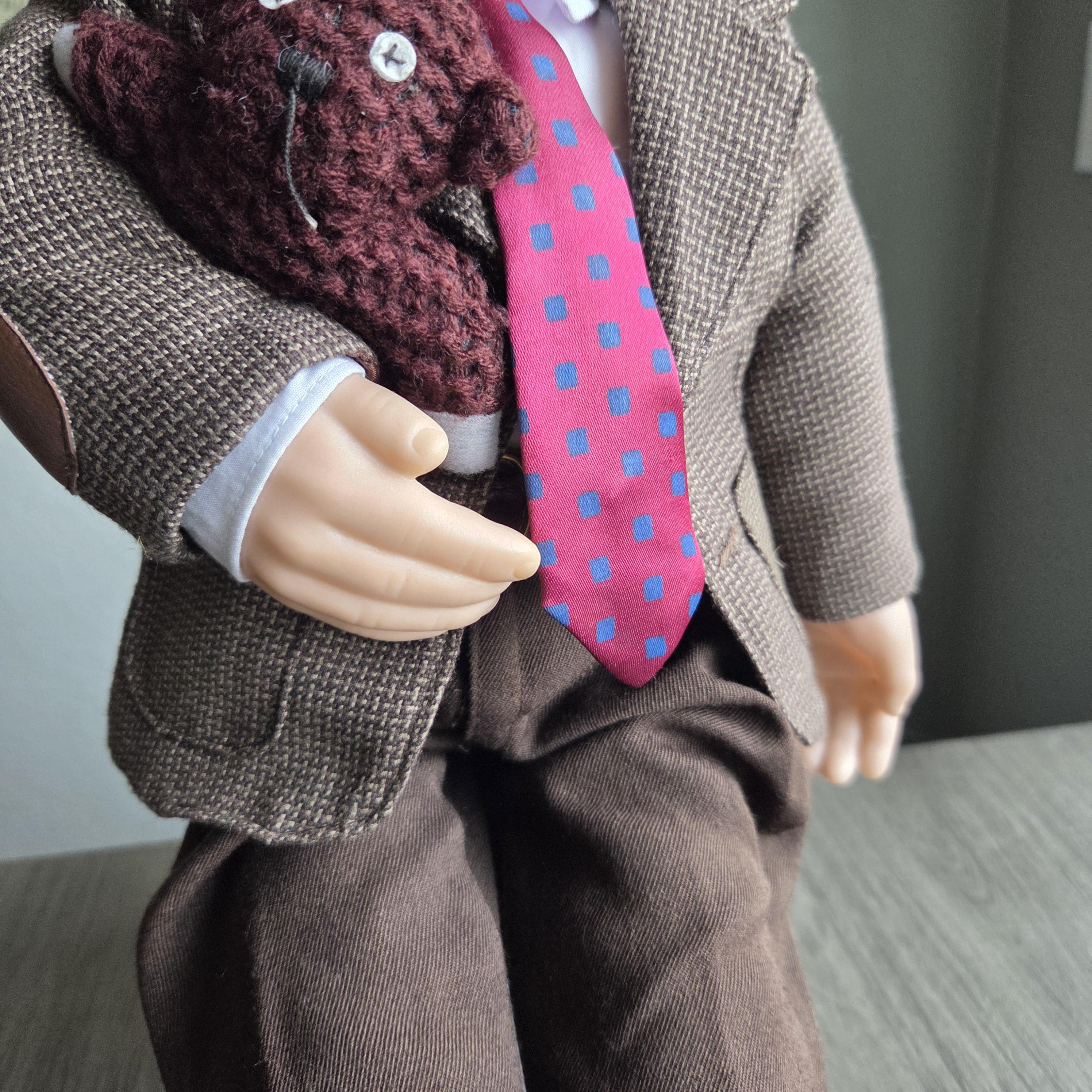 RARE Vintage 1997 Mr. Bean Doll With Teddy – Collectible Plush