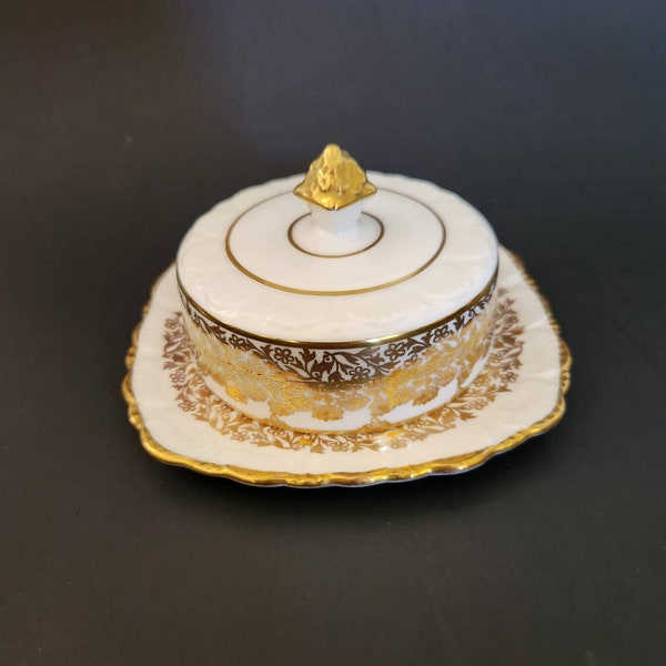 Gold Butter Dish Etsy
