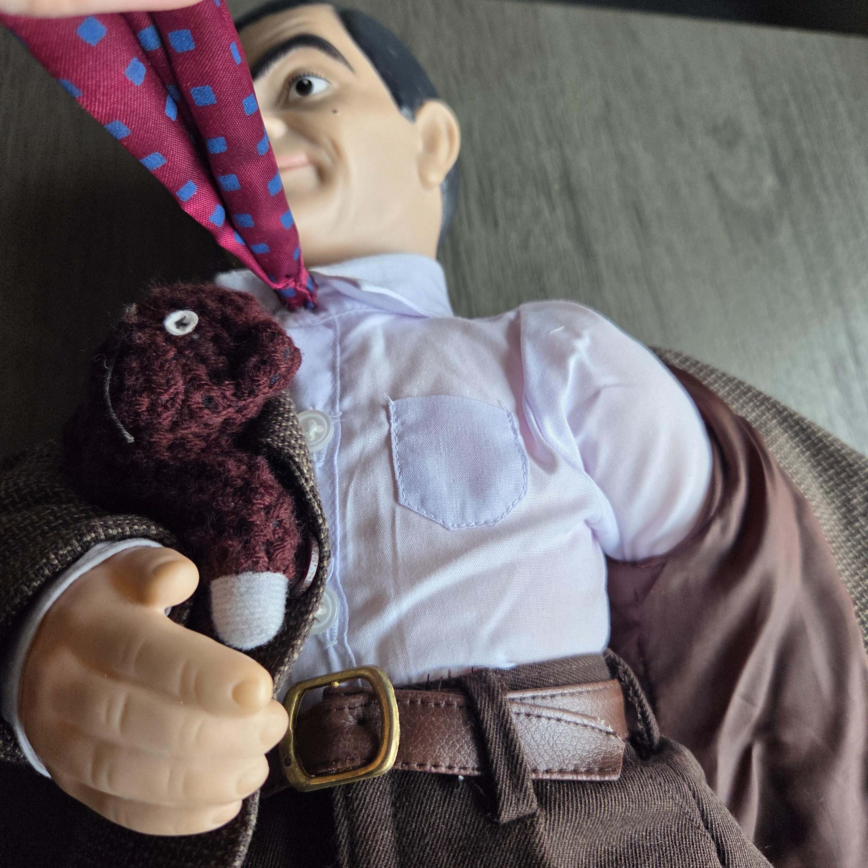 RARE Vintage 1997 Mr. Bean Doll With Teddy – Collectible Plush