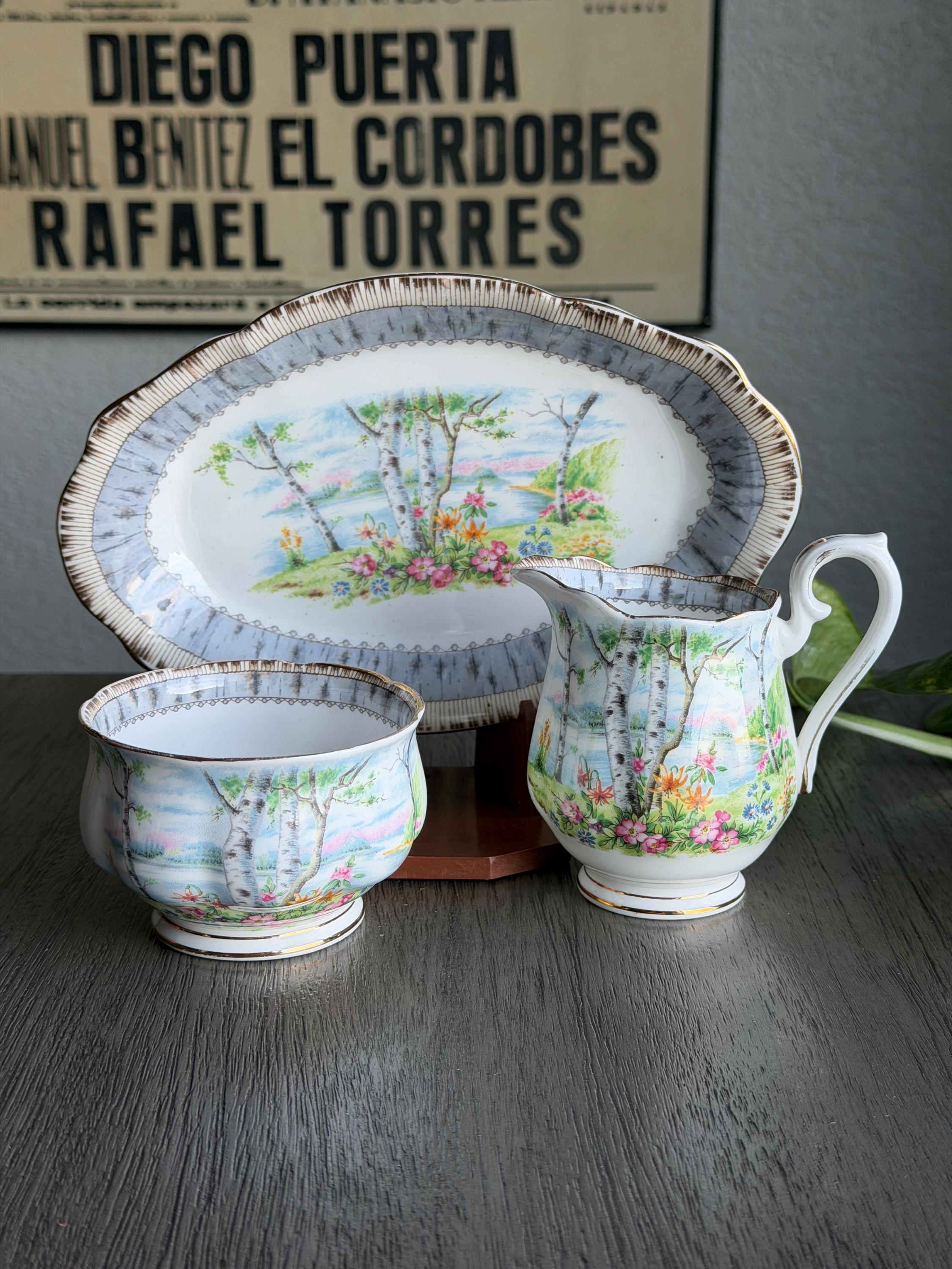 Royal Albert Silver Birch - Etsy