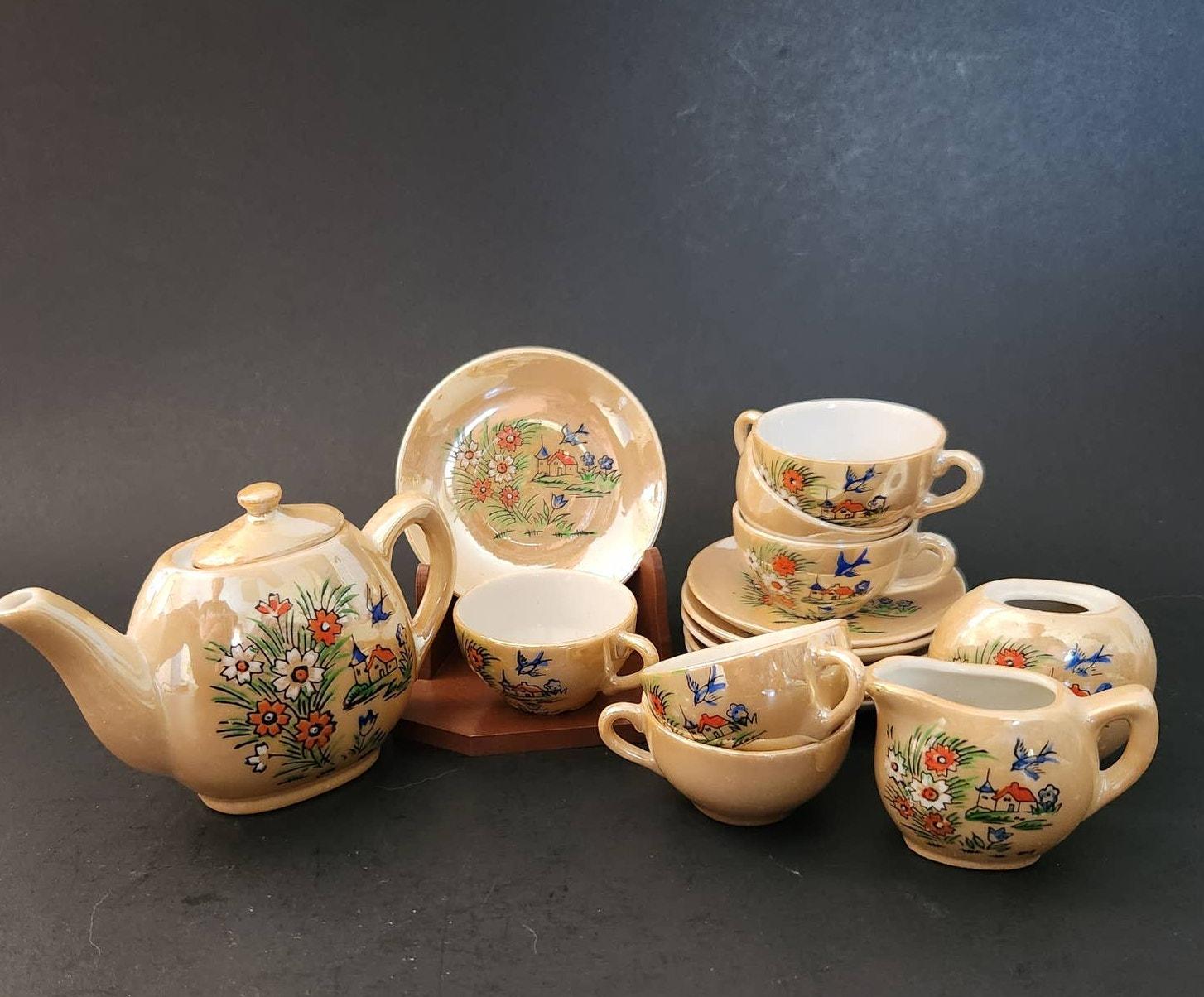 Vintage Miniature Teaset - Etsy