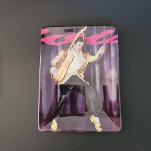 90s Young Elvis Hanging Wall Plate At The Beginning Hound Dog Bradford COA