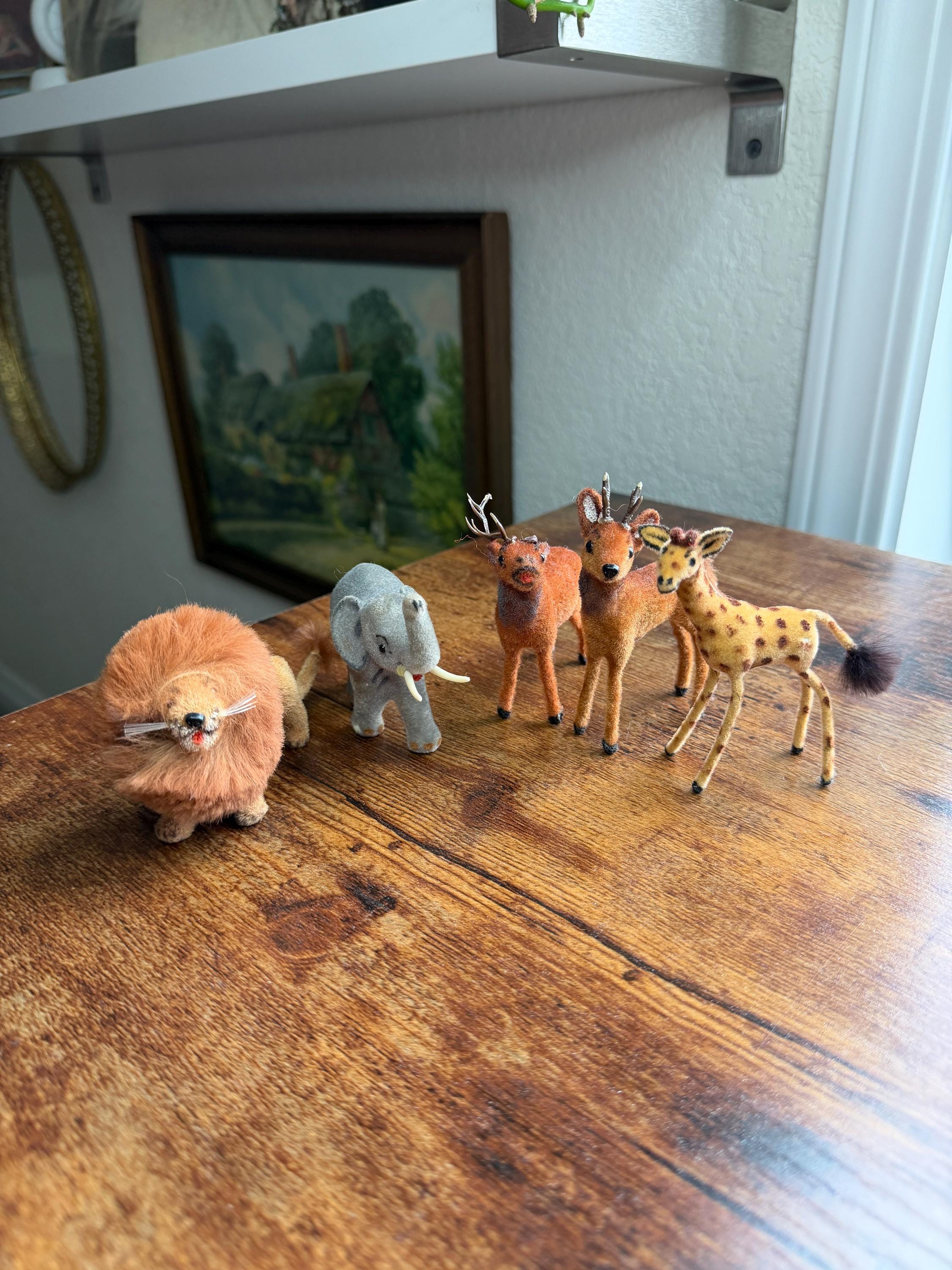 German Flocked Animal - Etsy