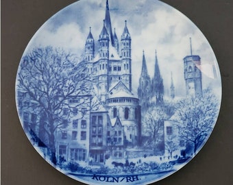Kaiser Porcelain Collector Plate Cologne Koeln German Souvenir Vtg Church