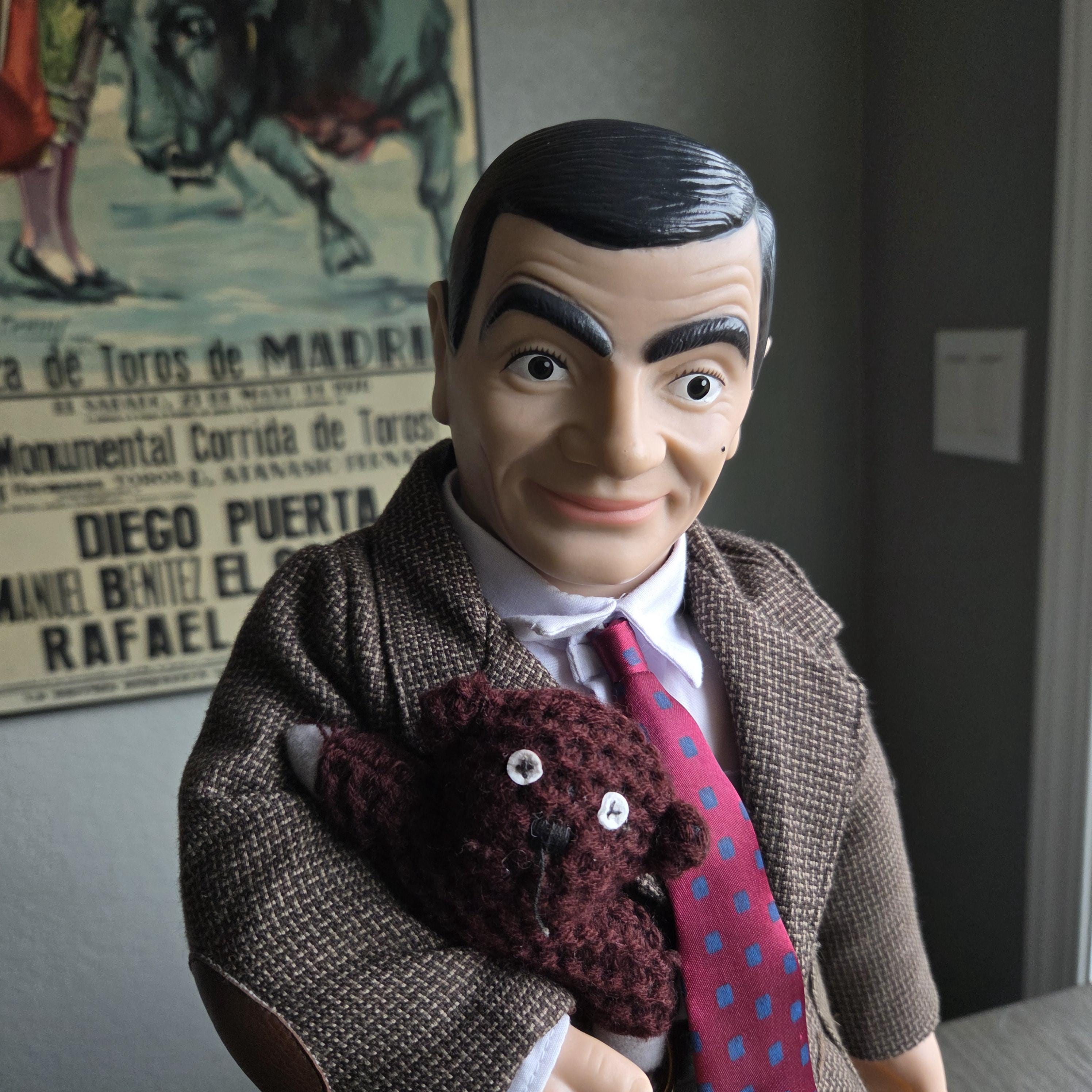 RARE Vintage 1997 Mr. Bean Doll With Teddy – Collectible Plush
