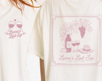 Gepersonaliseerde wijnclub vrijgezellenshirt, shirt wijnmakerij bruidsfeest, shirt Vino Before Vows, bruidsmeisje vraagt cadeau, shirt wijn Bach Club
