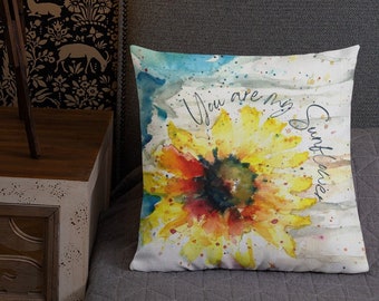 You Are My Sunflower Design 2 Premium Pillow and Case