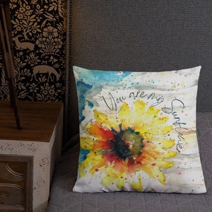 You Are My Sunflower Design 2 Premium Almohada y Funda