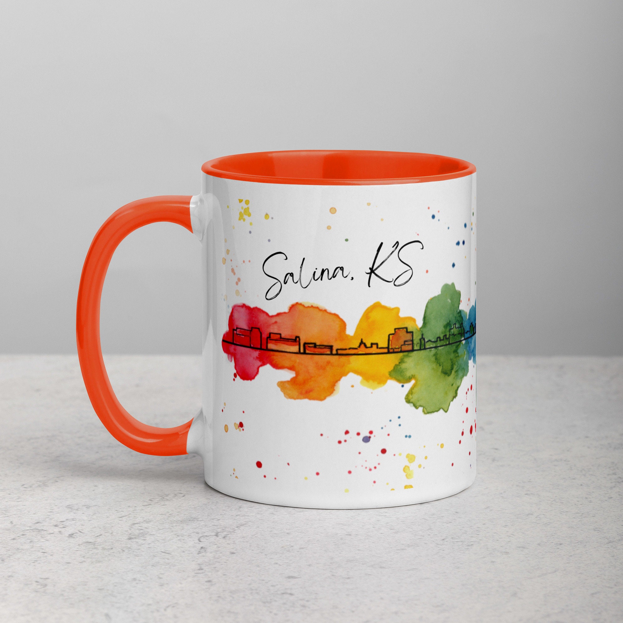 Salina, KS Mug with Color Inside