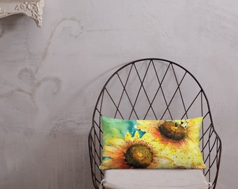 Sunflower Premium Throw Pillow