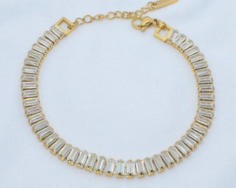 Tennis Bracelet - 18K Gold-Plated and Tarnish-Free