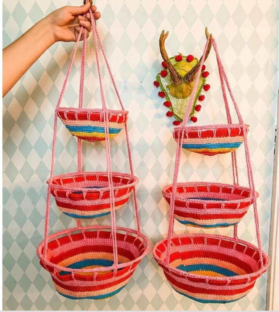 Crochet Hanging Basket