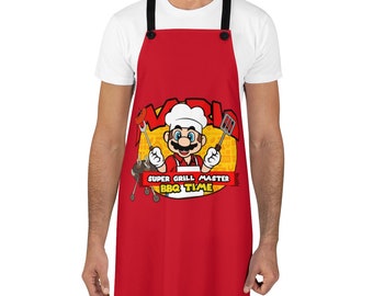 Mario BBQ  Grill Apron