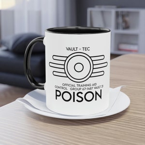 Fallout Vault Tec Training Aid Poison Two-Tone Coffee Mug, 11oz