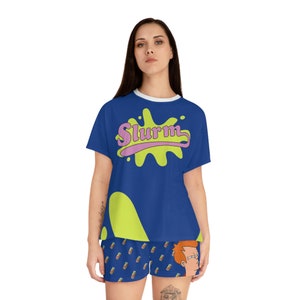 Slurm Futurama Women's Short Pajama Set (AOP)