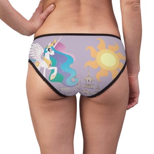 MLP My Little Pony Princess Celestia Beauty Mark Women's Briefs (AOP)