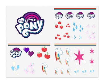 My little Pony Beauty Mark Sticker Sheet