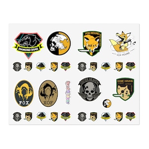 Metal Gear Sticker Sheets