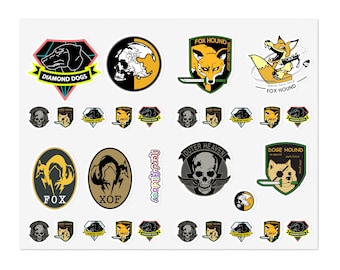 Metal Gear Sticker Sheets