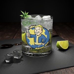 Fallout Vault Boy Bar Glass
