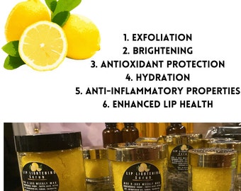 Lemon Turmeric Lip Scrub for Dark Lips