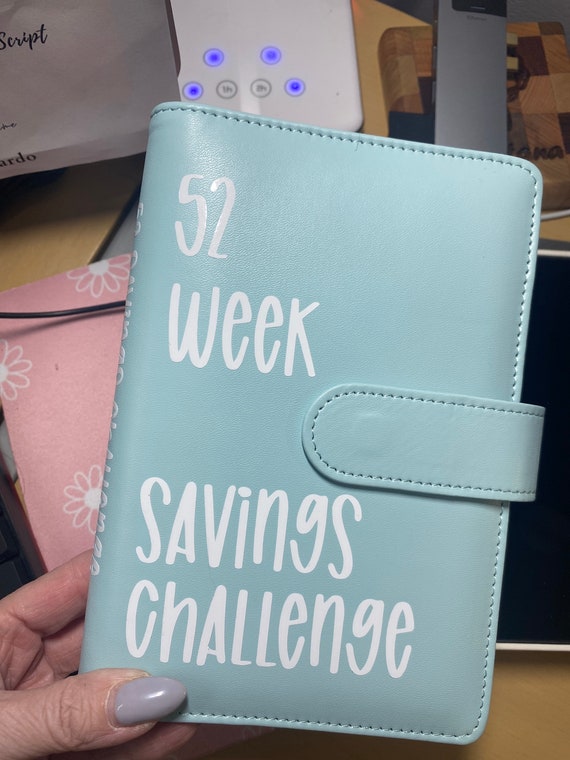 A6 Sized 52 Week Saving Challenge Budget Binder A6 Size Cash Budget Budget  Planner Saving Binder Cash Stuffing Cash Envelopes 