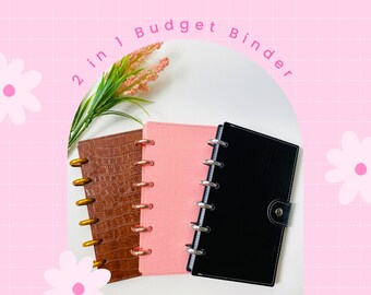 2 in 1 Savings Challenge /Sinking Funds A6 Disc Bound Budget Budget | Savings  | Cash budget | Budget | Saving Binder Cash Stuffing