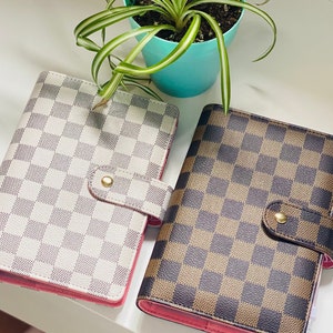 Shop A6 White Checkered Budget Binder