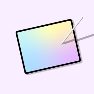 Pastel Gradient iPad Wallpaper, Aesthetic Wallpaper, Girly, Instant Download, Cute iPad Wallpaper, iPad Pro Wallpaper