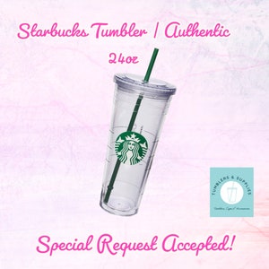 Starbucks Clear Insulated Tumbler with Lid and Straw 24 oz - Venti +  Cold-To-Go Cup Accessory Lid Bu…See more Starbucks Clear Insulated Tumbler  with