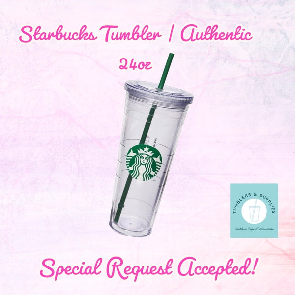 Starbucks 24 Oz Clear Tumbler Etsy