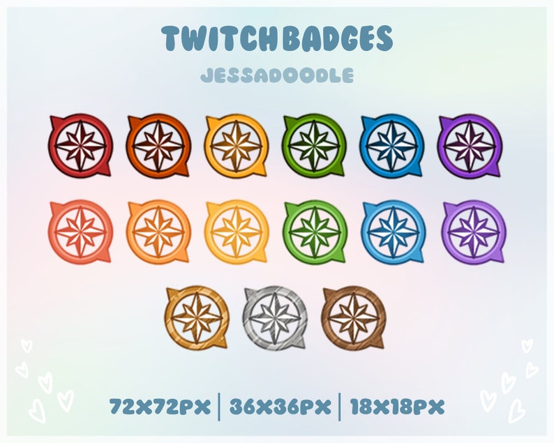 Twitch Badges SKZ Compass P2U Etsy