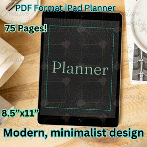 MintandBlack Minimalist Daily, Monthly, Yearly Planner for iPad|Goodnotes planner|Undated Planner PDF |Notability, Noteshelf Digital Planner