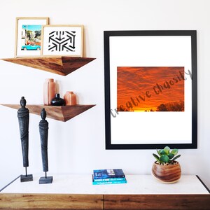 Summer Sunset Wall Art Digital Download | Landscape digital Wall Art | digital download sunset wall art | Printable Wall Art