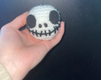 Llavero de Jack Skellington tejido a crochet