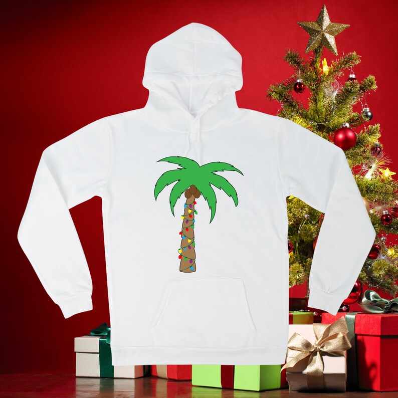Christmas Palm Tree SVG, Tropical Christmas Svg, Christmas Palm Tree