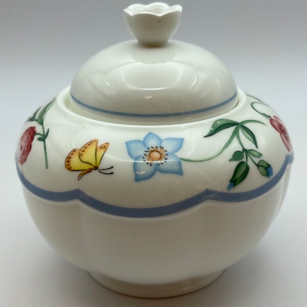 Flower Sugar Bowl Etsy