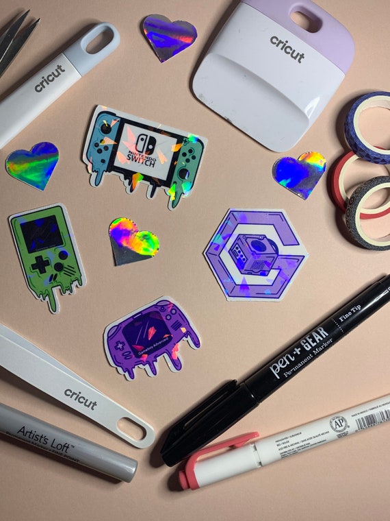Holographic Video Game Sticker Pack Sticker Pack Video Game Etsy