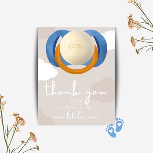 eos Pacifier, Baby Shower Card Holder, Lip Balm Holder Template, eos Favor