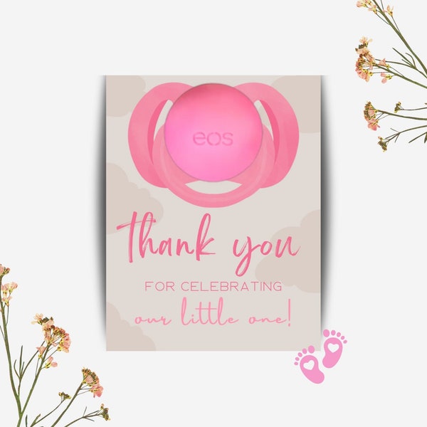 eos Pacifier, Baby Shower Card Holder, Lip Balm Holder Template