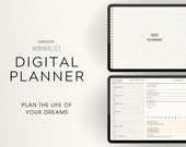 2023 2024 Digital Planner, 2023 Goodnotes Planner, Undated iPad Planner, Daily, Weekly, Monthly Planner for IPad