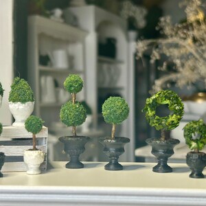Mini Topiary Miniature Dollhouse Topiary, Dollhouse Topiaries Decoration, Multiple ...