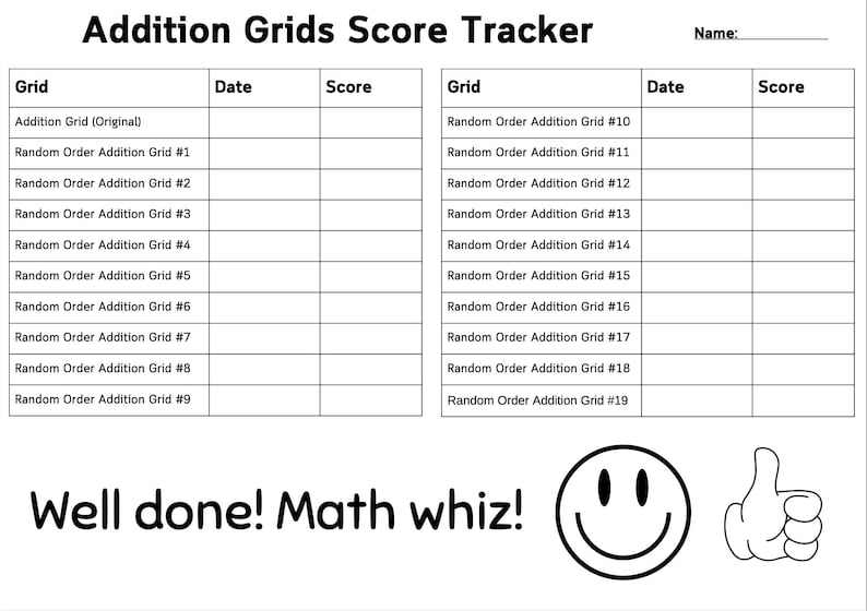 20 Addition Worksheets, Adding Numbers 1 to 12, Printable, Digital ...