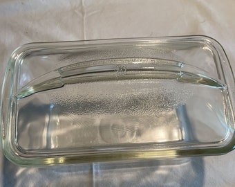 Vintage Westinghouse Glass 8" Pan Carne Pan Pan con Tapa AGRADABLE!!