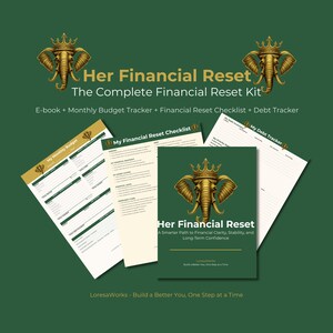 Her Financial Reset | The Complete Kit | Budget Tracker | Debt Tracker | Digital Download