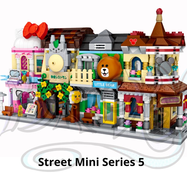 Street Mini Series 5 | Make up Store | Little Bear | Specialty | Merchandise | Modular Building | MOC | Cute Shop | Souvenir | Memorabilia