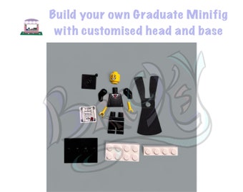 Graduate Custom Minifigure with head and base customisation | Gift | Decoration | mini figure | masters | bachelors | party | OSF