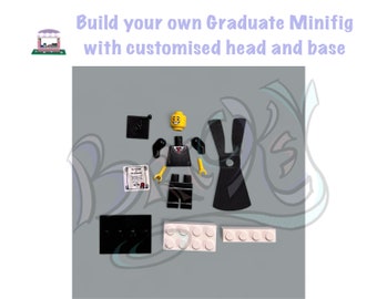 Graduate Custom Minifigure with head and base customisation | Gift | Decoration | mini figure | masters | bachelors | party